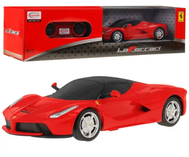 Ferrari Laferrari Rastar Model 1:24 Automobil Na Daljinsko Upravljanje + 2,4 Ghz Daljinski, Crvena 1