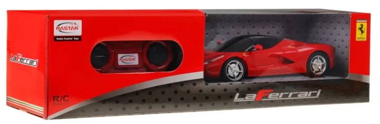 Ferrari Laferrari Rastar Model 1:24 Automobil Na Daljinsko Upravljanje + 2,4 Ghz Daljinski, Crvena 7
