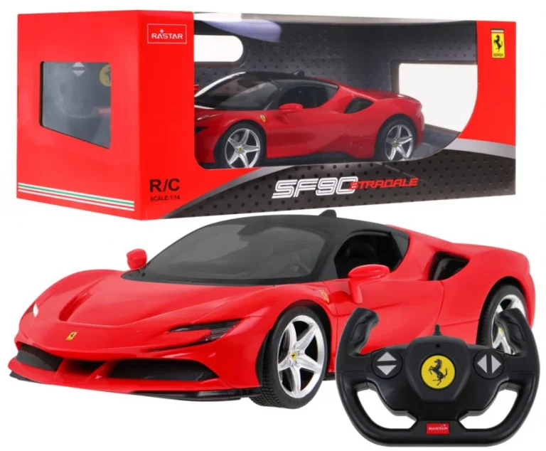 Ferrari Sf90 Stradale Rastar Model 1:14 Automobil Na Daljinsko Upravljanje + Daljinski, Crvena 1