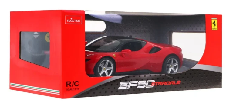 Ferrari Sf90 Stradale Rastar Model 1:14 Automobil Na Daljinsko Upravljanje + Daljinski, Crvena 9