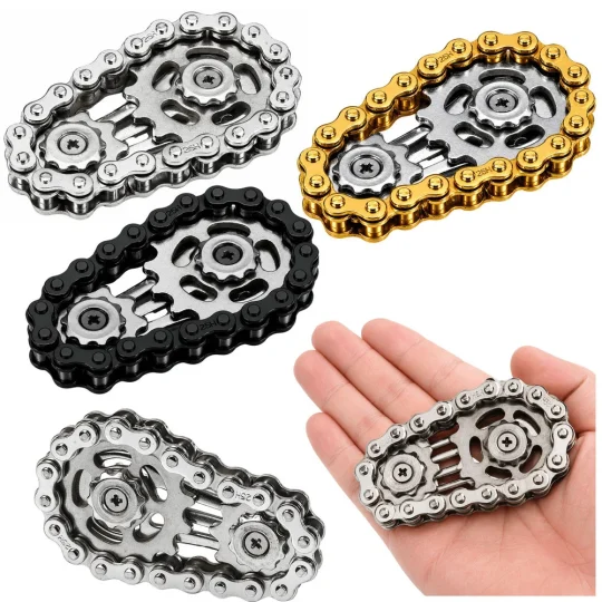Fidget Spinner Lančani Zupčanik Antistresni, Nehrđajući čelik 1