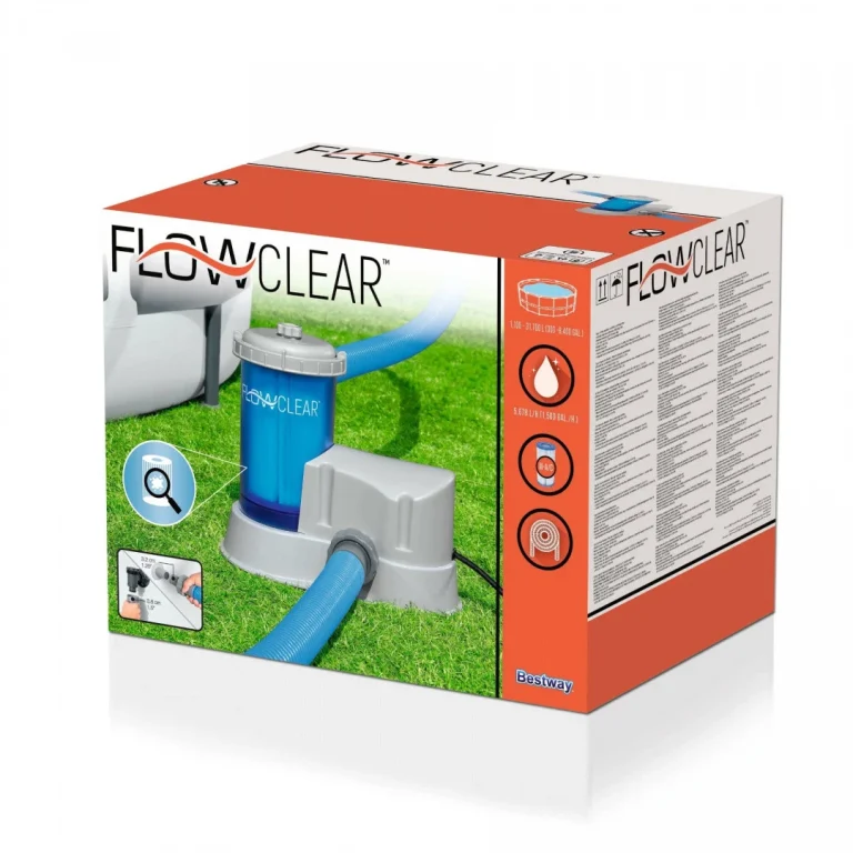 Flowclear Bestway Pumpa Za Filtriranje Bazena 5678 L/h + Zamjenski Filter Iii 7