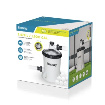 Flowclear Pumpa Za Filtriranje Bazena Bestway 1500gal + Polisferni Uložak 13