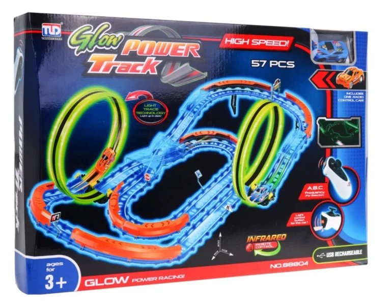 Fluorescentna Trkaća Staza 57 Dijelova + Led Auto 5