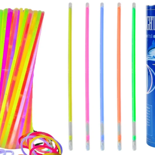 Fluorescentne Trake Za Glavu, 100 Komada, Mnogo Boja, Svijetle U Mraku 1