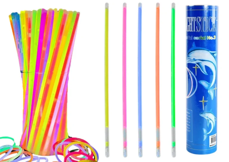 Fluorescentne Trake Za Glavu, 100 Komada, Mnogo Boja, Svijetle U Mraku 1