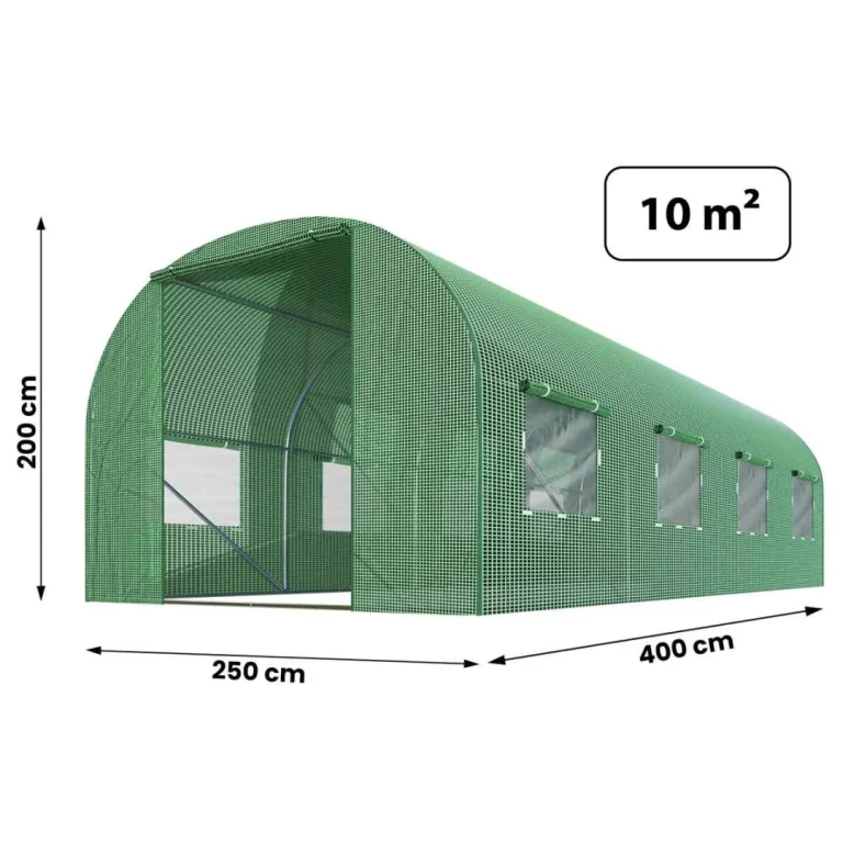 Folija Za Vrtni Tunel 2,5x4m (10m2) Plonos, Zelena, Var. 4973 F 5