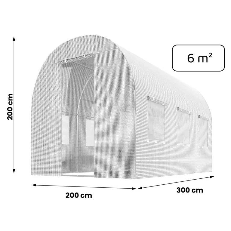 Folija Za Vrtni Tunel 2x3m (6m2) Bijela Plonos 5