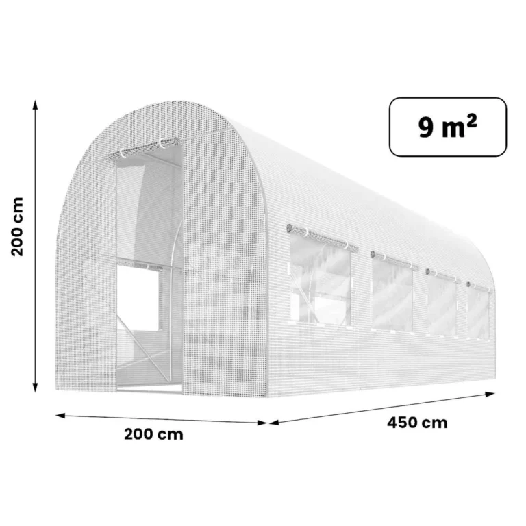 Folija Za Vrtni Tunel 2x4,5m (9m2) Bijela Plonos 5