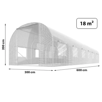 Folija Za Vrtni Tunel 3x6m (18m2) Bijela Plonos 5