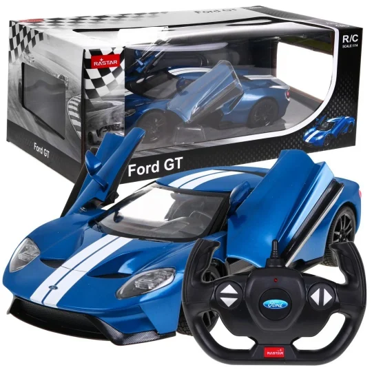 Ford Gt Plavi Rastar Model 1:14 Automobil Na Daljinsko Upravljanje + 2,4 Ghz Daljinski, Plava 1