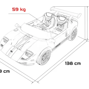 Ford Gt Plavo Vozilo Auto Na Akumulator 2