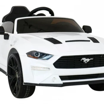 Ford Mustang Gt Dječji Automobil Na Baterije, Bijeli + Podešavanje Sjedala + Led Audio + Eva + Spori Start, Bijela 13