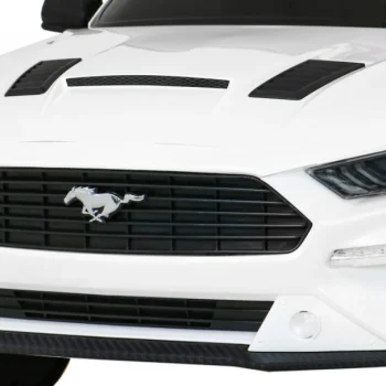 Ford Mustang Gt Dječji Automobil Na Baterije, Bijeli + Podešavanje Sjedala + Led Audio + Eva + Spori Start, Bijela 14
