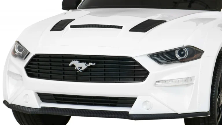 Ford Mustang Gt Dječji Automobil Na Baterije, Bijeli + Podešavanje Sjedala + Led Audio + Eva + Spori Start, Bijela 14
