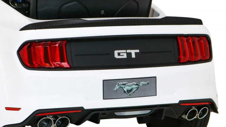 Ford Mustang Gt Dječji Automobil Na Baterije, Bijeli + Podešavanje Sjedala + Led Audio + Eva + Spori Start, Bijela 15