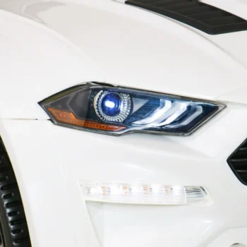 Ford Mustang Gt Dječji Automobil Na Baterije, Bijeli + Podešavanje Sjedala + Led Audio + Eva + Spori Start, Bijela 16