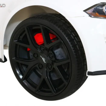 Ford Mustang Gt Dječji Automobil Na Baterije, Bijeli + Podešavanje Sjedala + Led Audio + Eva + Spori Start, Bijela 17