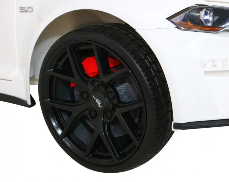 Ford Mustang Gt Dječji Automobil Na Baterije, Bijeli + Podešavanje Sjedala + Led Audio + Eva + Spori Start, Bijela 17