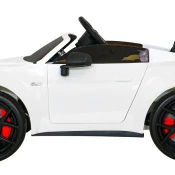 Ford Mustang Gt Dječji Automobil Na Baterije, Bijeli + Podešavanje Sjedala + Led Audio + Eva + Spori Start, Bijela 5