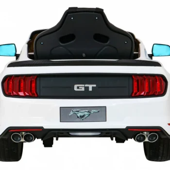 Ford Mustang Gt Dječji Automobil Na Baterije, Bijeli + Podešavanje Sjedala + Led Audio + Eva + Spori Start, Bijela 7