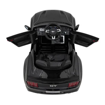 Ford Mustang Gt Dječji Automobil Na Baterije, Crni + Podešavanje Sjedala + Led Audio + Eva, Crna 10