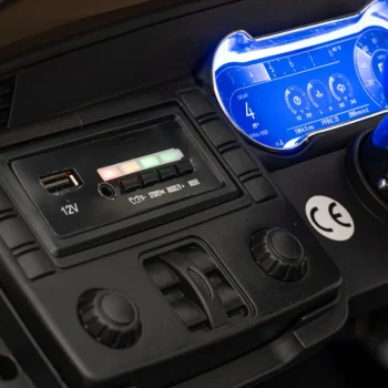 Ford Mustang Gt Dječji Automobil Na Baterije, Crni + Podešavanje Sjedala + Led Audio + Eva, Crna 12