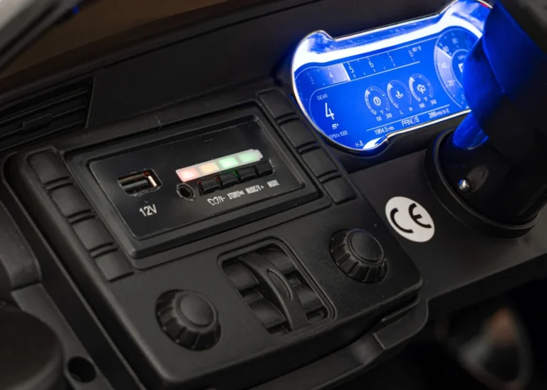 Ford Mustang Gt Dječji Automobil Na Baterije, Crni + Podešavanje Sjedala + Led Audio + Eva, Crna 12