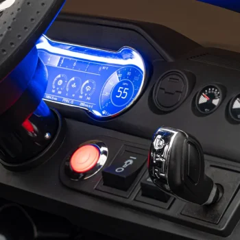 Ford Mustang Gt Dječji Automobil Na Baterije, Crni + Podešavanje Sjedala + Led Audio + Eva, Crna 13
