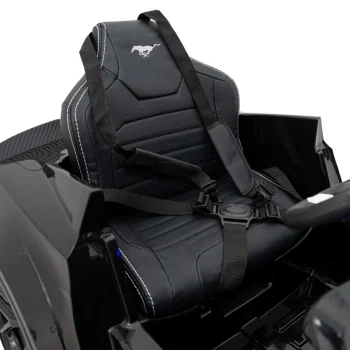 Ford Mustang Gt Dječji Automobil Na Baterije, Crni + Podešavanje Sjedala + Led Audio + Eva, Crna 15