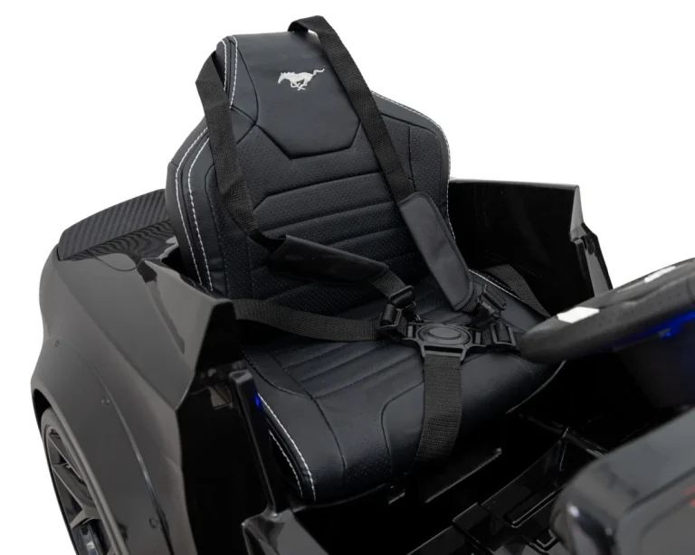Ford Mustang Gt Dječji Automobil Na Baterije, Crni + Podešavanje Sjedala + Led Audio + Eva, Crna 15