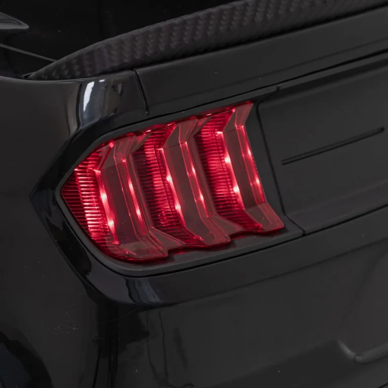 Ford Mustang Gt Dječji Automobil Na Baterije, Crni + Podešavanje Sjedala + Led Audio + Eva, Crna 17