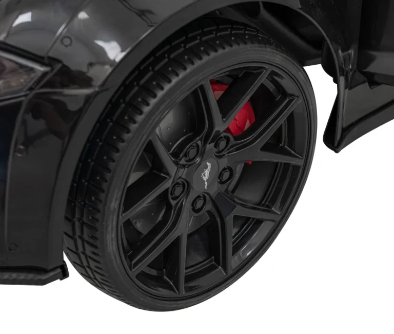 Ford Mustang Gt Dječji Automobil Na Baterije, Crni + Podešavanje Sjedala + Led Audio + Eva, Crna 20