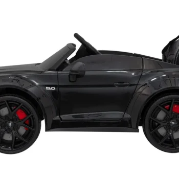 Ford Mustang Gt Dječji Automobil Na Baterije, Crni + Podešavanje Sjedala + Led Audio + Eva, Crna 5