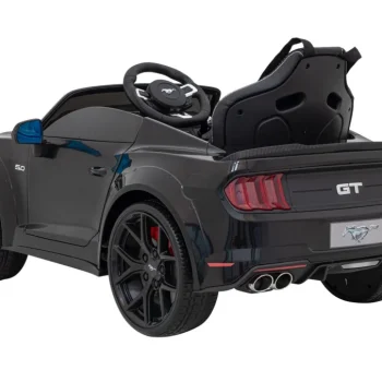 Ford Mustang Gt Dječji Automobil Na Baterije, Crni + Podešavanje Sjedala + Led Audio + Eva, Crna 6