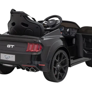 Ford Mustang Gt Dječji Automobil Na Baterije, Crni + Podešavanje Sjedala + Led Audio + Eva, Crna 8