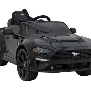 Ford Mustang Gt Dječji Automobil Na Baterije, Crni + Podešavanje Sjedala + Led Audio + Eva, Crna 9
