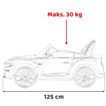 Ford Mustang Gt Auto Na Akumulator, Crveni 3