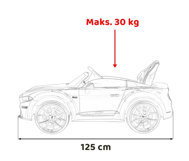 Ford Mustang Gt Auto Na Akumulator, Crveni 3