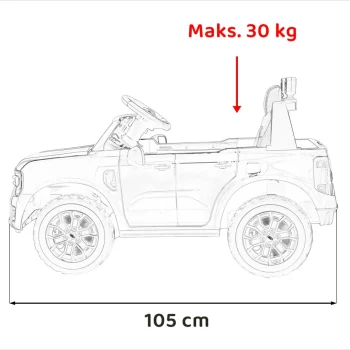 Ford Ranger Lift Na Akumulator žuti 6