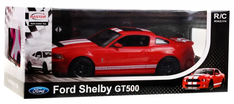 Ford Shelby Mustang Gt500 Crveni Rastar Model 1:14 Automobil Na Daljinsko Upravljanje, Crvena 4