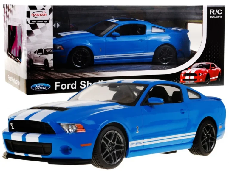 Ford Shelby Mustang Gt500 Plavi Rastar Model 1:14 Automobil Na Daljinsko Upravljanje, Plava 1