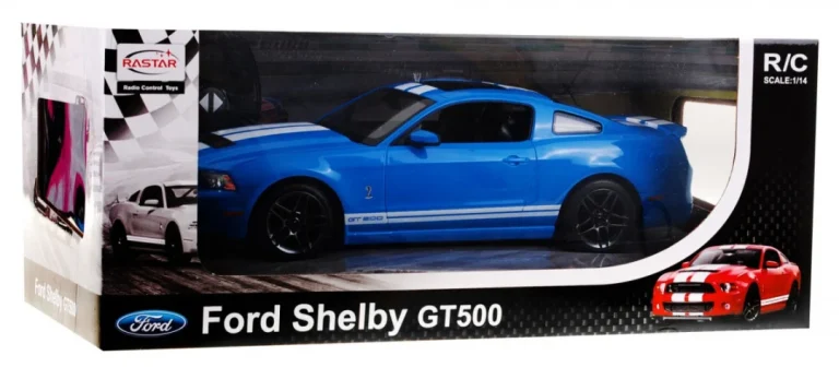 Ford Shelby Mustang Gt500 Plavi Rastar Model 1:14 Automobil Na Daljinsko Upravljanje, Plava 5