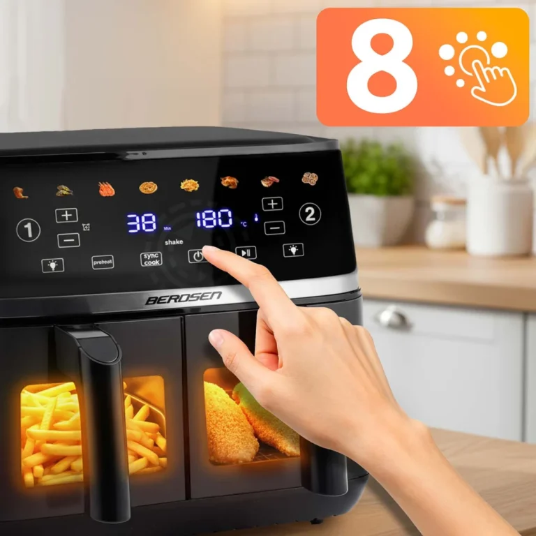 Friteza Na Vrući Zrak 10,2 L Dvostruka Komora Berdsen Bd 657 1700 W Crni 6