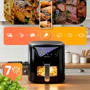 Friteza Na Vrući Zrak 5 L Berdsen Bd 652 Crno Srebrni 8