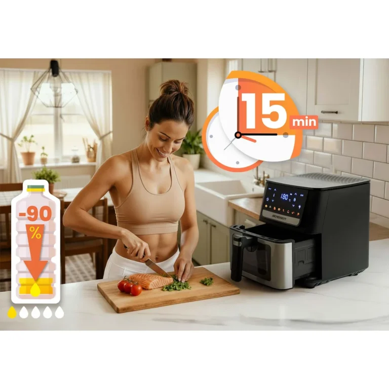 Friteza Na Vrući Zrak 6,5 L Berdsen Bd 655 1700 W Crni 10