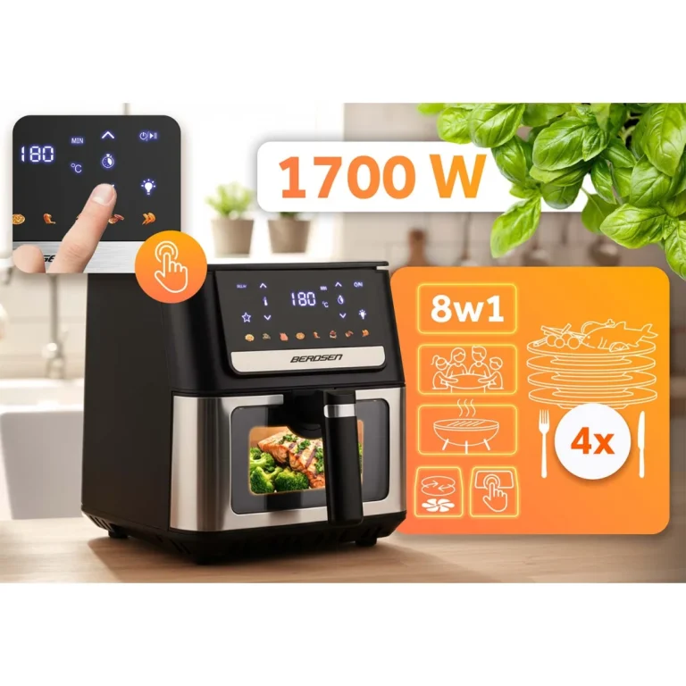 Friteza Na Vrući Zrak 6,5 L Berdsen Bd 655 1700 W Crni 6