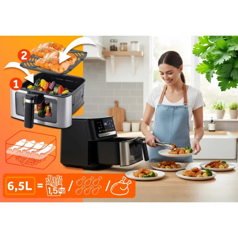 Friteza Na Vrući Zrak 6,5 L Berdsen Bd 655 1700 W Crni 8