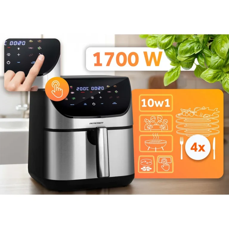 Friteza Na Vrući Zrak 8 L Berdsen Bd 659 1700 W Srebrni 5