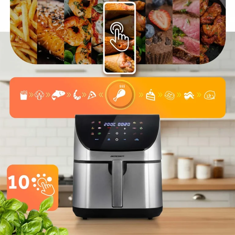 Friteza Na Vrući Zrak 8 L Berdsen Bd 659 1700 W Srebrni 8